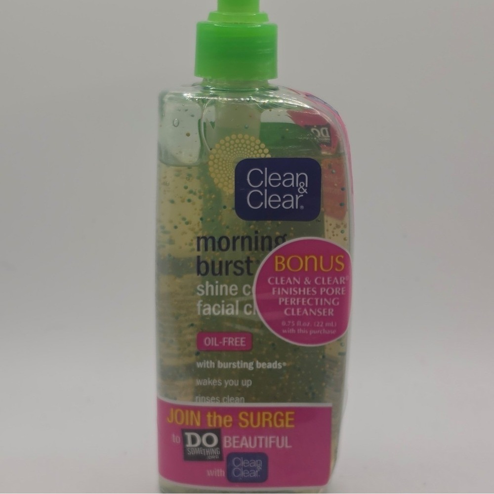 Clean & Clear Morning Burst Shine Control Cleanser 8oz w/ Bonus Pore Cleanser
